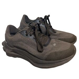 Alo Yoga Runner Shoes Sneakers Size 7 Brown Espresso Workout Gym Logo
